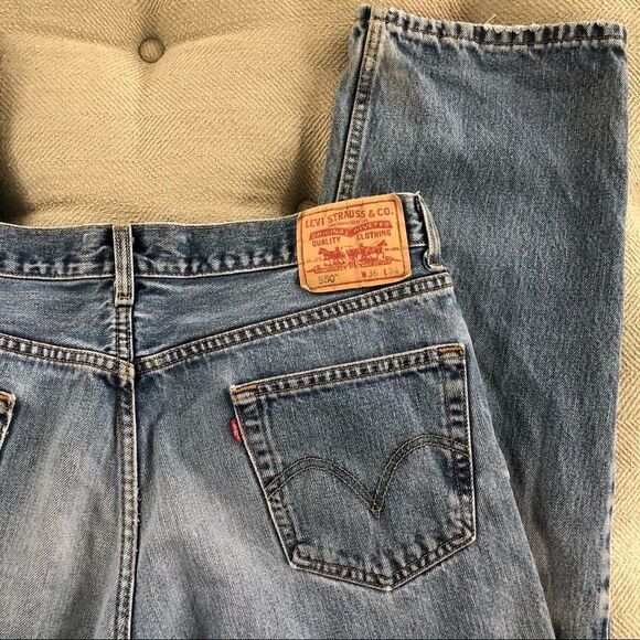 Levi’s 550 Relaxed Fit Jeans 100% Cotton 2006 36 - Picture 5 of 11